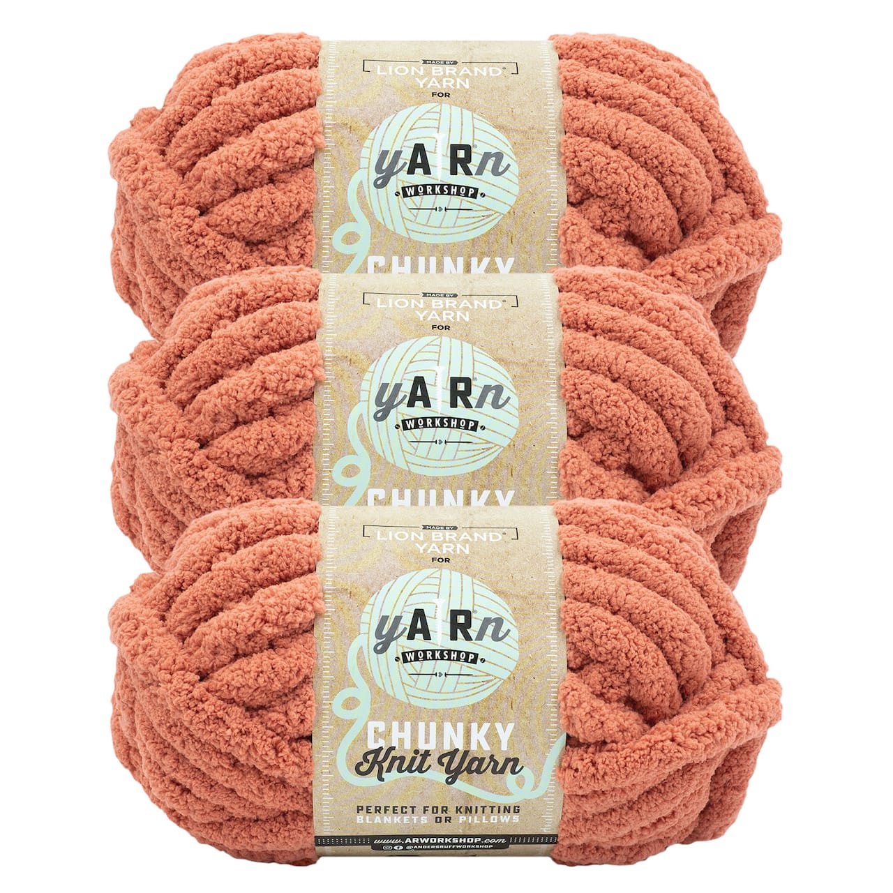 3 Pack Lion Brand® Yarn Workshop Chunky Knit Yarn